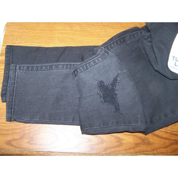 Seven 7 Jeans Black Tummy Less Skinny High Rise 14 Black NWT - Picture 7 of 10